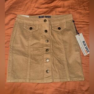 Blue Spice corduroy mini skirt